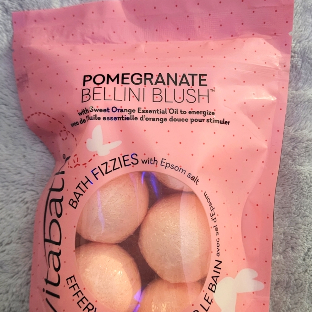 Pomegranate bath bombs